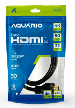 Cabo Hdmi Ultra Fino Kramer C-hm/hm/pico/rd-3 Vermelho 0,92m